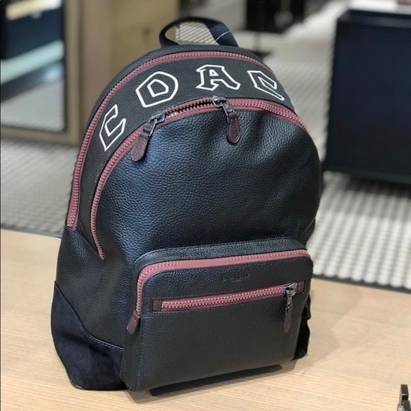 Coach Handbags - NWT Coach gothic leather backpack large